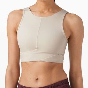NWOT Lululemon Final Mile Crop Tank Dune
